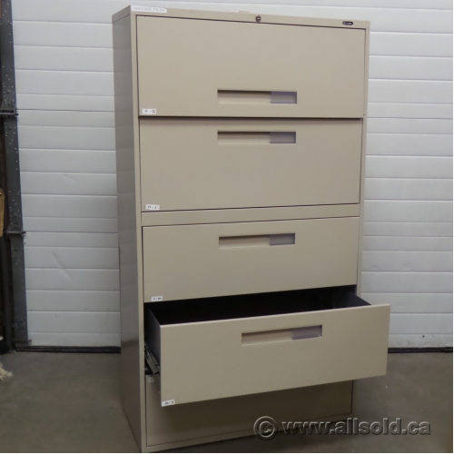 Global Beige 5 Drawer Lateral File Locking Allsold.ca Buy